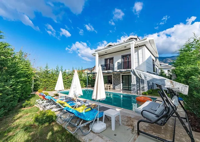 ヴィラ 4 Bedroom In Hisaroenue Oeluedeniz- Gold Rose フェティエ